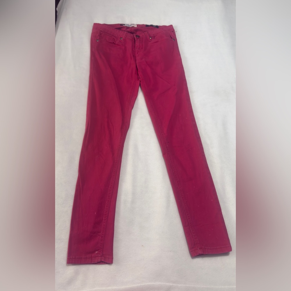 Red/Rose Vigold low rise skinny pants